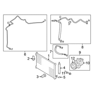 Nissan OE - Air Conditioner & Heater - Condenser, Compressor & Lines