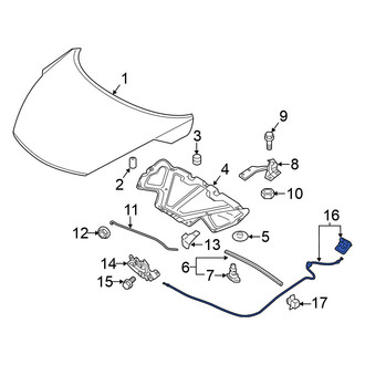 Nissan OE - Front Hood Release Cable