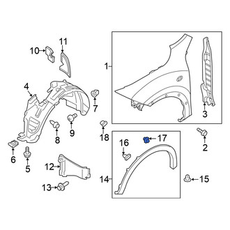 Nissan OE - Fender Flare Clip