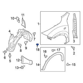 Nissan OE - Fender Flare Grommet