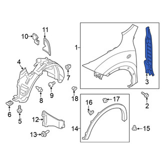 Nissan OE - Rear Fender Seal