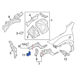 Nissan OE - Front Left Frame Side Member Reinforcement