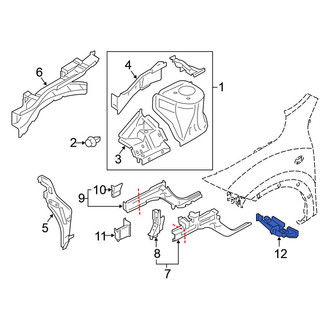 Nissan OE - Front Left Frame Side Member Reinforcement