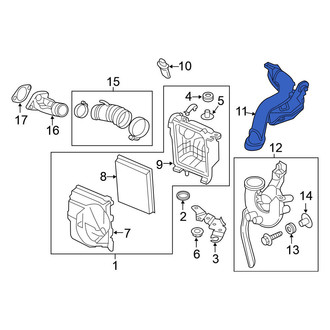 Nissan OE - Upper Engine Air Intake Hose