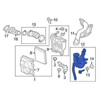 Nissan OE - Lower Engine Air Intake Hose
