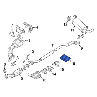 Nissan OE - Rear Floor Pan Heat Shield