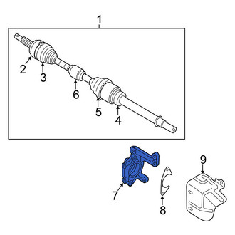 Nissan OE - CV Axle Shaft Carrier Bearing
