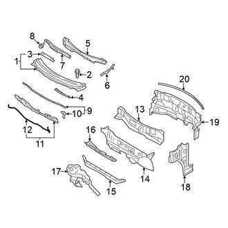 Nissan OE - Cowl Extension Seal