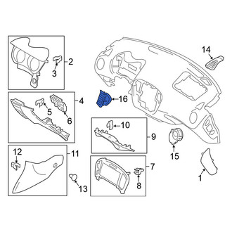 Nissan OE - Right Inner Dashboard Air Vent
