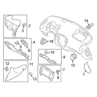 Nissan OE - Instrument Panel Components