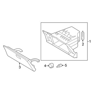 Nissan OE - Instrument Panel - Glove Box