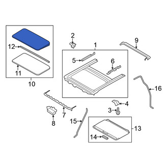 Nissan OE - Sunroof Glass