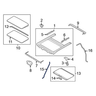 Nissan OE - Front Sunroof Drain Hose