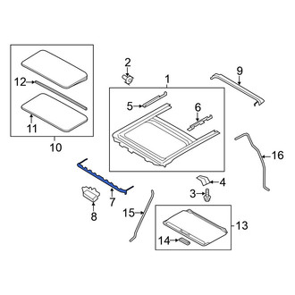Nissan OE - Sunroof Deflector