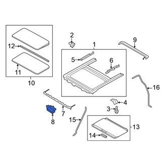 Nissan OE - Sunroof Motor