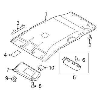 Nissan OE - Roof - Interior Trim (W/O Sunroof)
