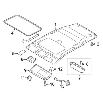 Nissan OE - Roof - Interior Trim (With Sunroof)