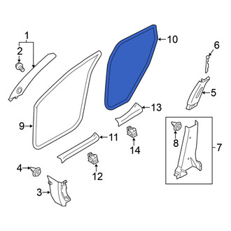 Nissan OE - Rear Left Door Seal