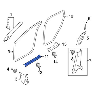 Nissan OE - Front Left Door Sill Plate