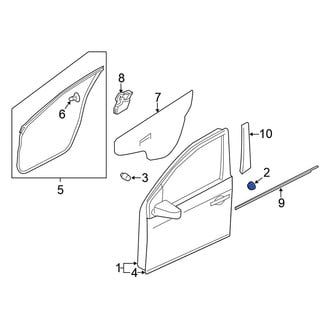 Nissan OE - Front Door Shell Grommet