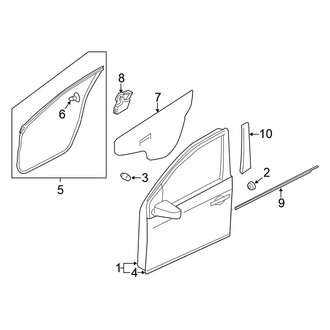 Nissan OE - Front Door - Door & Components