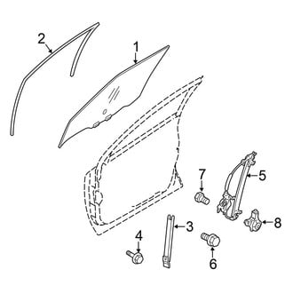 Nissan OE - Front Door - Glass & Hardware