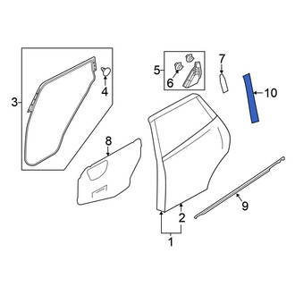 Nissan OE - Rear Left Black Out Tape