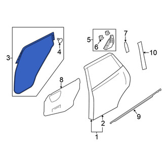 Nissan OE - Rear Right Door Seal