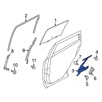 Nissan OE - Rear Left Window Regulator