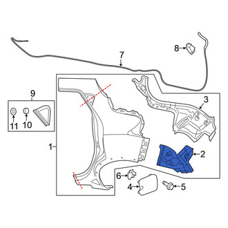 Nissan OE - Rear Left Quarter Panel Extension