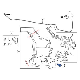 Nissan OE - Left Fuel Door Bumper