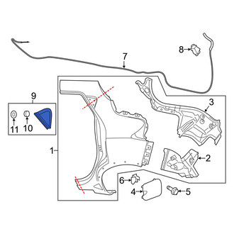 Nissan OE - Rear Right Interior Quarter Panel Trim Panel