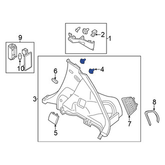 Nissan OE - Quarter Panel Trim Panel Clip