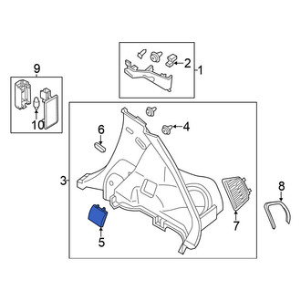 Nissan OE - Rear Left Lower Interior Quarter Panel Trim Panel