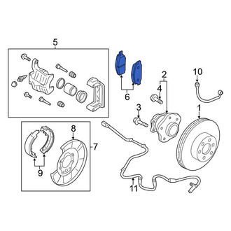 Nissan OE - Rear Disc Brake Pad Set