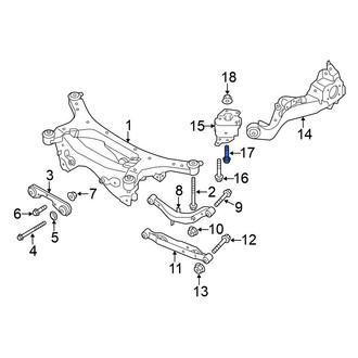 Nissan OE - Upper Suspension Control Arm Bolt