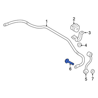 Nissan OE - Center Suspension Trailing Arm Bolt