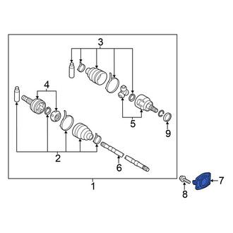 Nissan OE - CV Axle Shaft Carrier Bearing