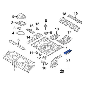 Nissan OE - Rear Left Frame Rail End