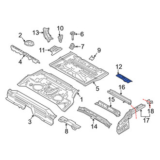 Nissan OE - Rear Left Lower Floor Extension