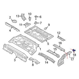 Nissan OE - Rear Left Frame Rail End