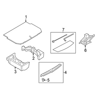 Nissan OE - Rear Body & Floor - Interior Trim (AWD)
