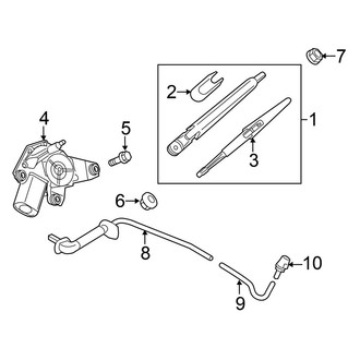 Nissan OE - Lift Gate - Wiper & Washer Components