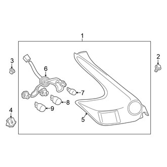 Nissan OE - Rear Left Tail Light Assembly