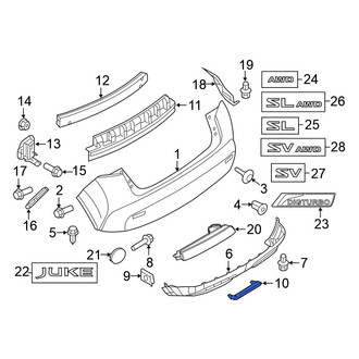 Nissan OE - Rear Lower Bumper Trim