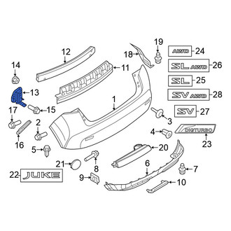 Nissan OE - Right Bumper Impact Bar Bracket
