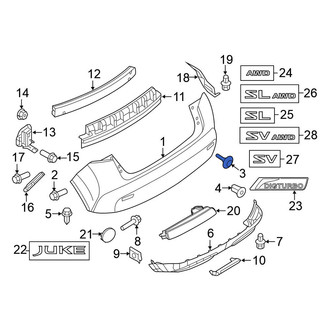 Nissan OE - Bumper Cover Screw