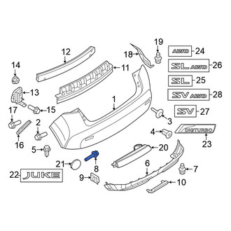Nissan OE - Bumper Cover Bolt
