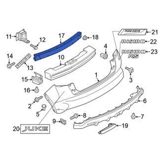 Nissan OE - Rear Bumper Impact Bar