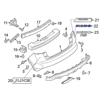 Nissan OE - Rear Bumper Cover Emblem